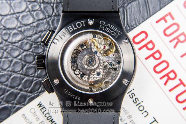 宇舶手錶 hublot恒寶表經典融合CLASSIC FUSION系列 施華洛世奇鑽石鑲嵌 宇舶經典融合計時男士腕表 宇舶高端男表  hds1746